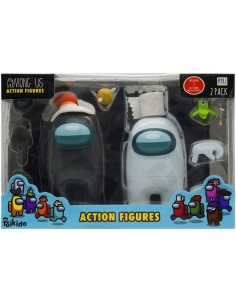 Among Us-black and white character set with accessories GAMGAV57316-1 Futurart | Futurartshop.com