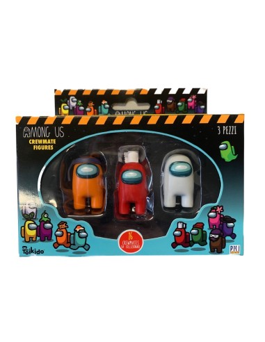 Among Us-Set with 3 characters orange red white GAMGAV57315-1 Futurart | Futurartshop.com