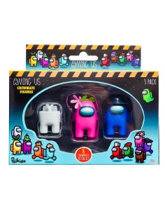 Among Us-Set with 3 characters White Pink Blue GAMGAV57315-2 Futurart | Futurartshop.com
