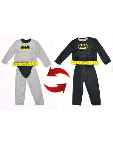 Reversible Batman Costume in 2 colors-8/10 years CIA11720.8-10 Futurart | Futurartshop.com