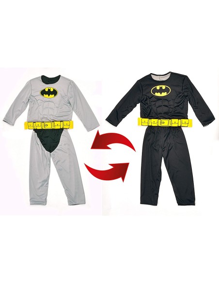 Costume Batman reversibile in 2 colori - 8/10 anni CIA11720.8-10 Futurart | Futurartshop.com