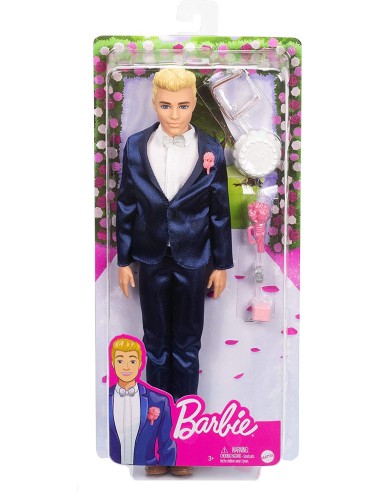 Barbie - Ken sposo abito blu TOYGTF36 Mattel | Futurartshop.com
