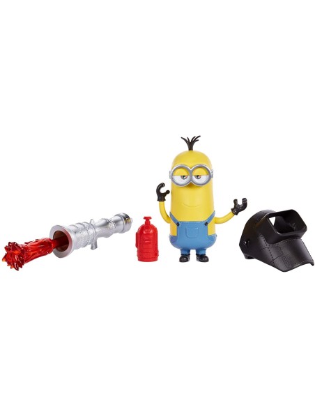 Minions character Kevin with flamethrower TOYGMD91 Mattel | Futurartshop.com