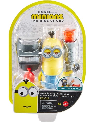 Minions character Kevin with flamethrower TOYGMD91 Mattel | Futurartshop.com