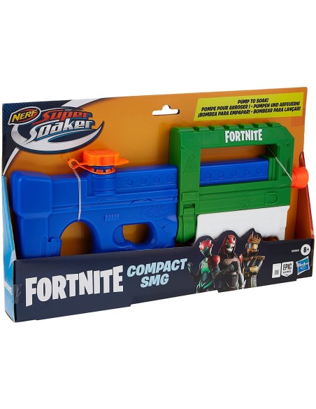 Nerf compact Water Gun Super Soaker Fortnite SMG TOYE9963 Hasbro | Futurartshop.com