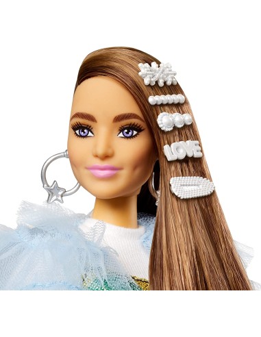 Barbie Extra - bambola castana con vestito arcobaleno TOYGRN27/GYJ78 Mattel | Futurartshop.com