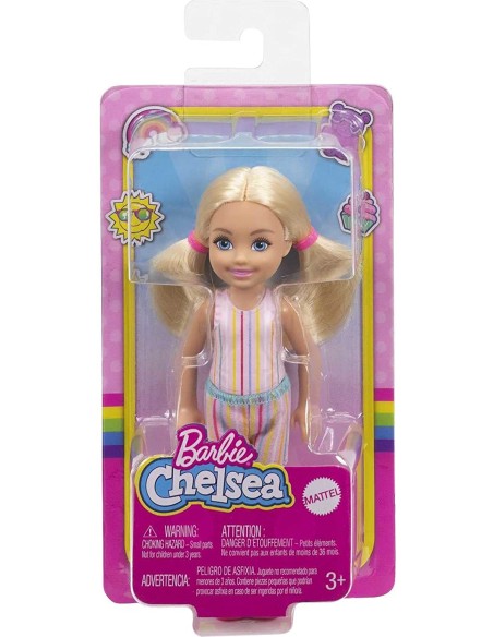 Barbie Chelsea - mini bambola con vestito multicolor TOYDWJ33/GXT38 Mattel | Futurartshop.com