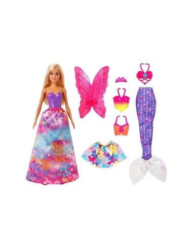 Barbie Dreamtopia - Set dress up 3 in 1 TOYGJK39/GJK40 Mattel | Futurartshop.com