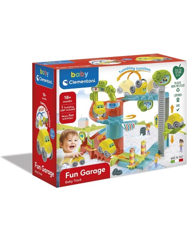 Baby Clem - Fun Garage baby track con veicolo CLE17404 Clementoni | Futurartshop.com