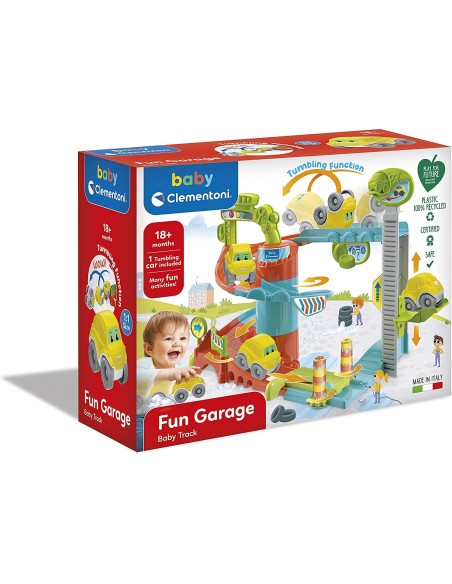 Baby Clem - Fun Garage baby track con veicolo CLE17404 Clementoni | Futurartshop.com