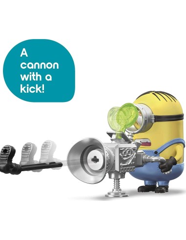 Minions Stuart character with Cannon shoots shoes TOYGMF02/GMF04 Mattel | Futurartshop.com