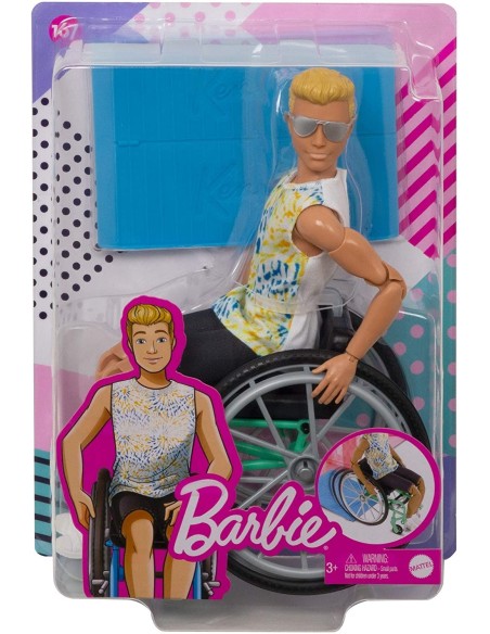 Barbie Fashionistas-Ken with wheelchair TOYGWX93 Mattel | Futurartshop.com