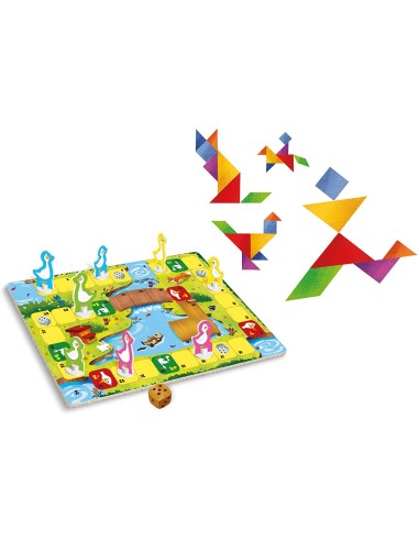Il Gioco dell'oca e Tangram 2 in 1 CLE16301 Clementoni | Futurartshop.com