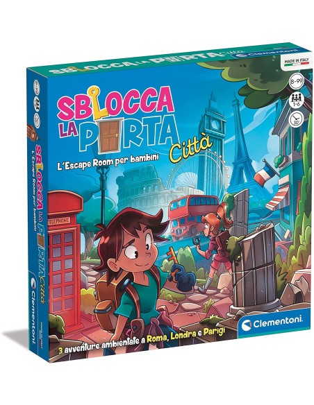 Gioco di società - Sblocca la porta versione città CLE16731 Clementoni | Futurartshop.com