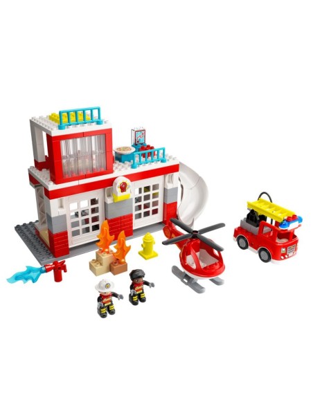 Lego Duplo 10970-Fire Station and helicopter LEG6379260 Lego | Futurartshop.com