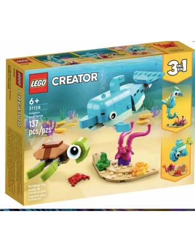 Lego Creator 31128 - Delfino e tartaruga 3 in 1 LEG6371110 Lego | Futurartshop.com