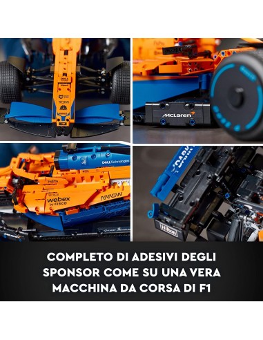 Lego Technic 42141-Formula 1 McLaren single-seater car LEG6379490 Lego | Futurartshop.com