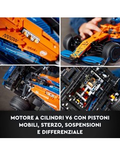 Lego Technic 42141-Formula 1 McLaren single-seater car LEG6379490 Lego | Futurartshop.com 2