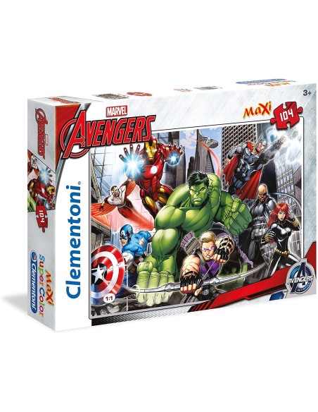 Puzzle Marvel - The Avengers 104 maxi pezzi CLE23688 Clementoni | Futurartshop.com