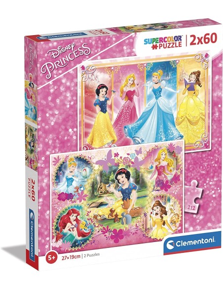 Puzzle Disne Princ Princess 2 puzzles puzzle CLE07133 Clementoni | Futurartshop.com