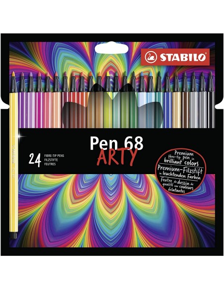 Stabilo Pen 68 brush art - 24 pz ARV1069684 Stabilo | Futurartshop.com