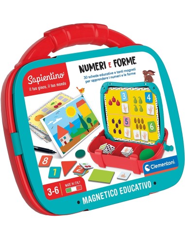 Sapientino - Valigetta magnetica numeri e forme CLE16715 Clementoni | Futurartshop.com