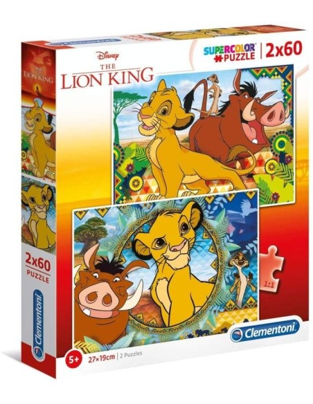 Puzzle The Lion King - 2 puzzles puzzle CLE21604 Clementoni | Futurartshop.com