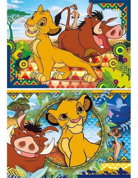 Puzzle The Lion King - 2 puzzles puzzle CLE21604 Clementoni | Futurartshop.com