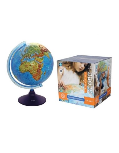 Mappamondo in rilievo con illuminazione LED - diametro 32 cm MAG29023 Futurart | Futurartshop.com