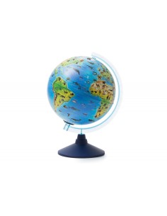 Mappamondo interattivo con animali in rilievo con LED - diametro 25 cm MAG29030 Futurart | Futurartshop.com 2