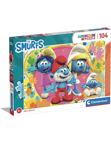 Puzzle The Smurfs-104 pieces CLE25733 Clementoni | Futurartshop.com