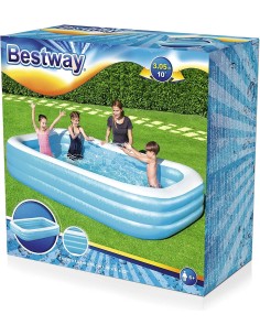 Piscina Family rettangolare a 3 anelli - 305 x 183 x 56 cm GLO54009 Bestway | Futurartshop.com