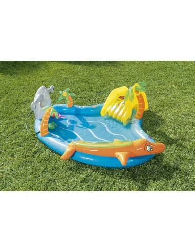 Inflatable playground pool with slide - 280 2 257 cm GLO53067 Bestway | Futurartshop.com