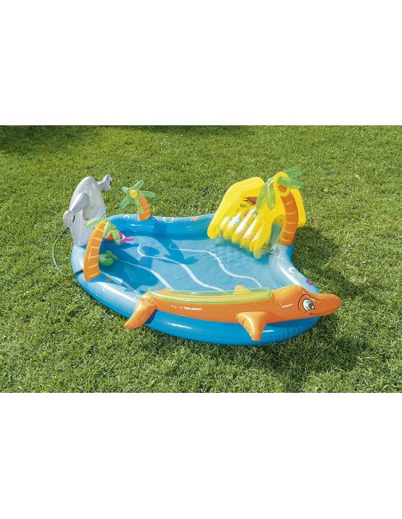 Inflatable playground pool with slide - 280 2 257 cm GLO53067 Bestway | Futurartshop.com