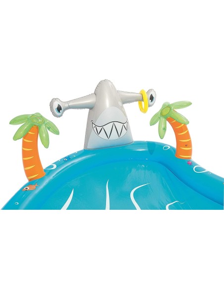Inflatable playground pool with slide - 280 2 257 cm GLO53067 Bestway | Futurartshop.com