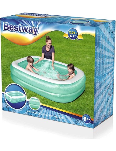 Piscina rettangolare a 2 anelli - 201 x 150 x 51 cm GLO54005 Bestway | Futurartshop.com