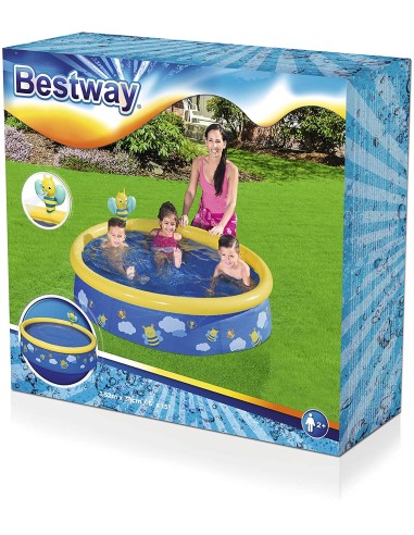 Swimming pool with sprayer fastset - 152 cm GLO57326 Bestway | Futurartshop.com