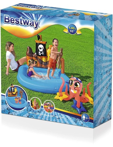 Pool pirate ship - 140 x 130 cm GLO52211 Bestway | Futurartshop.com