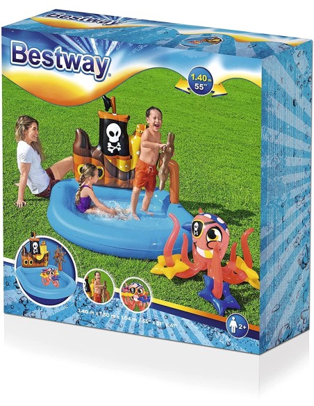 Pool pirate ship - 140 x 130 cm GLO52211 Bestway | Futurartshop.com