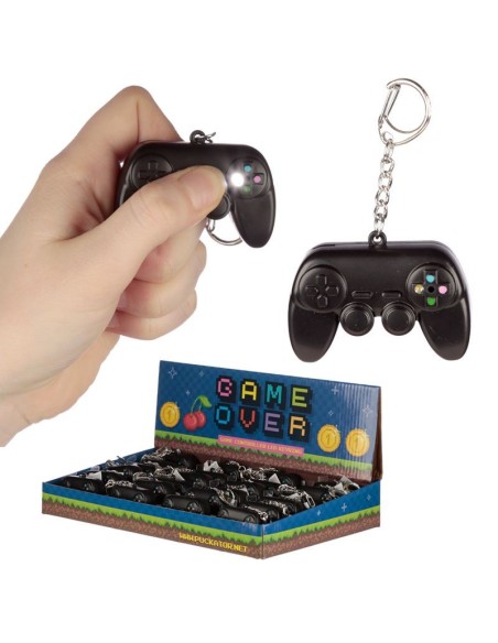 Game Over controller keychain with light and sound China manufacturer PUCKEY169 Futurart | Futurartshop.com