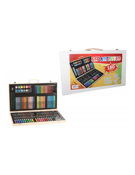 Artistic set-wooden case with 180 colors IBS0728 Futurart | Futurartshop.com