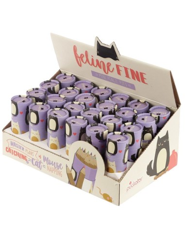 Tube with colored pencils and pictures of cats PUCPCASE21 Futurart | Futurartshop.com