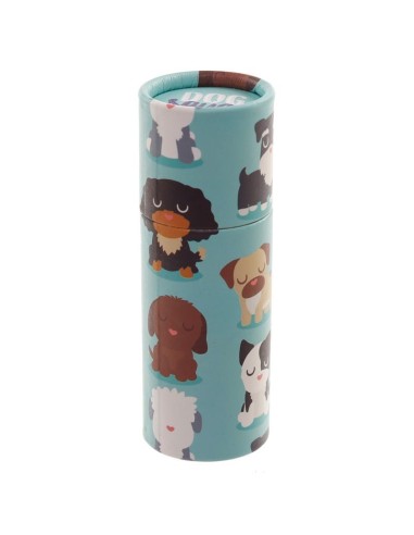 Tubo con matite colorate con immagini di cani PUCPCASE32 Futurart | Futurartshop.com