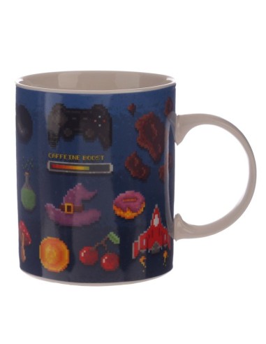Porcelain mug with game over lettering PUCMUG283 Futurart | Futurartshop.com