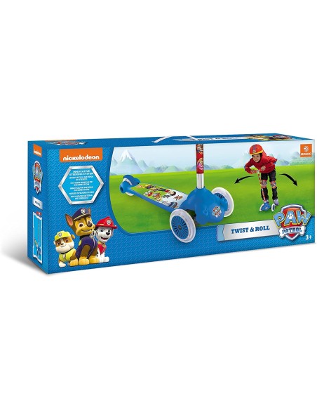 Monopattino Paw Patrol twist e roll con 3 ruote MON28309 Mondo | Futurartshop.com