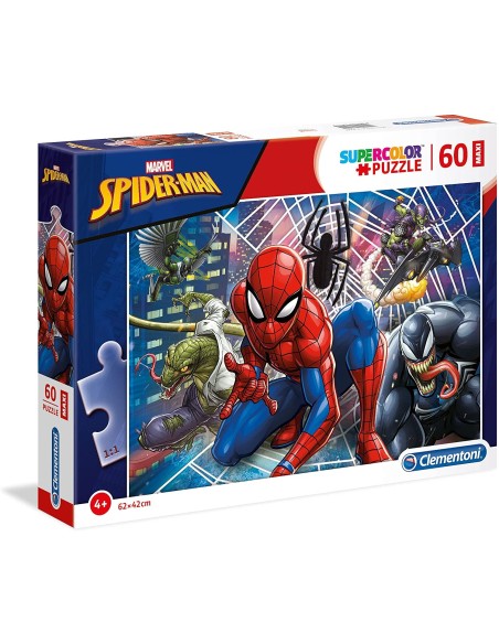Puzzle Spider-Man contro tutti - 60 maxi pezzi CLE26444 Clementoni | Futurartshop.com
