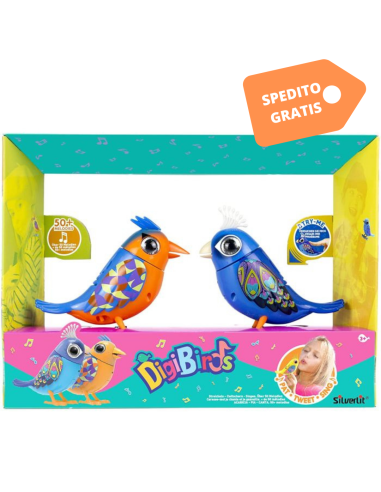 Digibirds pack with 2 singing birds ROC20486124 Rocco Giocattoli | Futurartshop.com