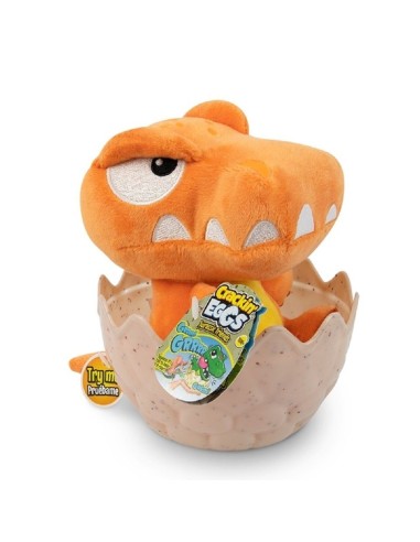 Crackin Eggs - Peluche Dinosauro T-Rex arancione ROC2088983-2 Rocco Giocattoli | Futurartshop.com