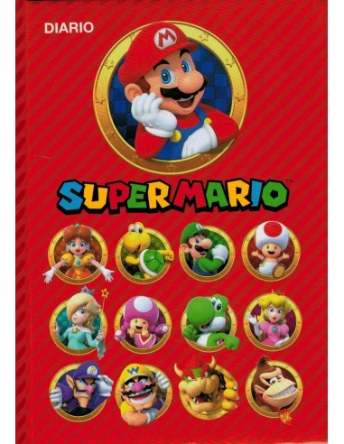 Standard diary Super Mario red cover 12 months 22-23 PAN67502-2 Panini | Futurartshop.com