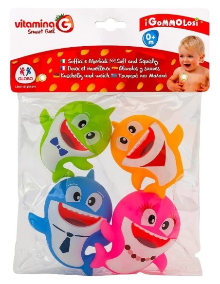 Gummy Squalotti Pack 4 pieces GLO05407 Globo | Futurartshop.com